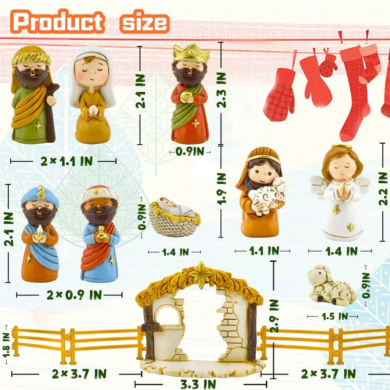 Advent Calendar Nativity Story 24 Figures