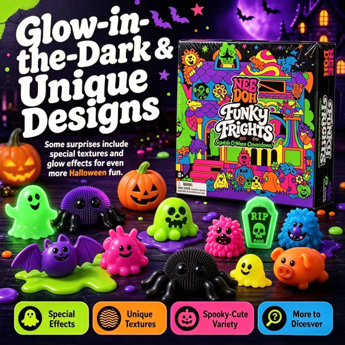 Advent Calendar Resin Squeeze Toys Surprise Set