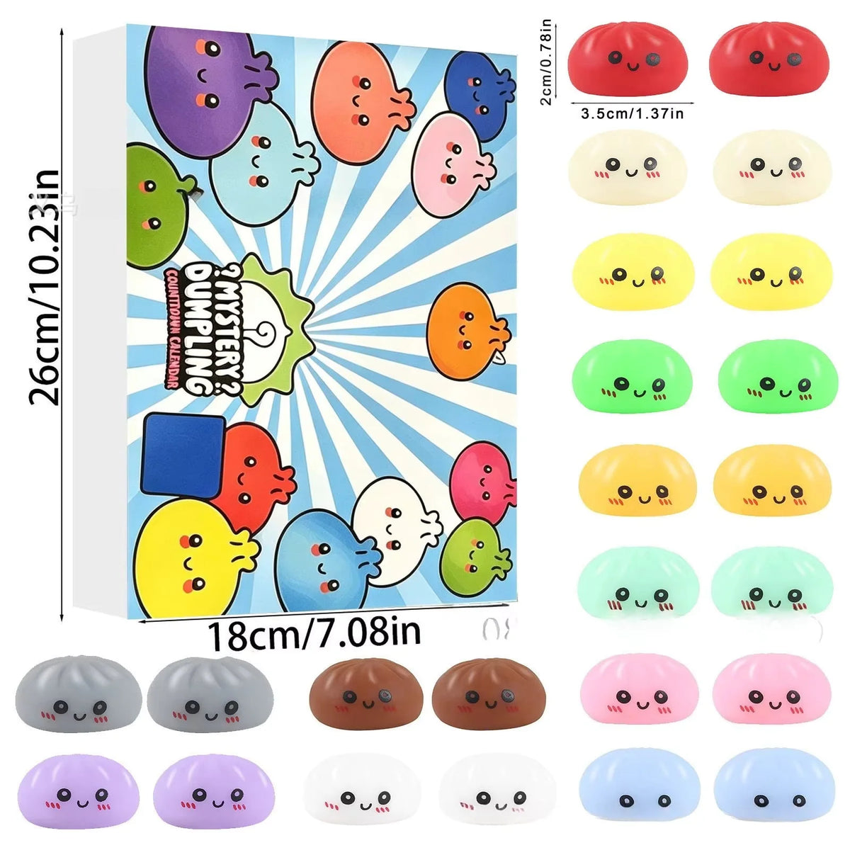 Advent Calendar Slow-Rising Squishies Set of 24
