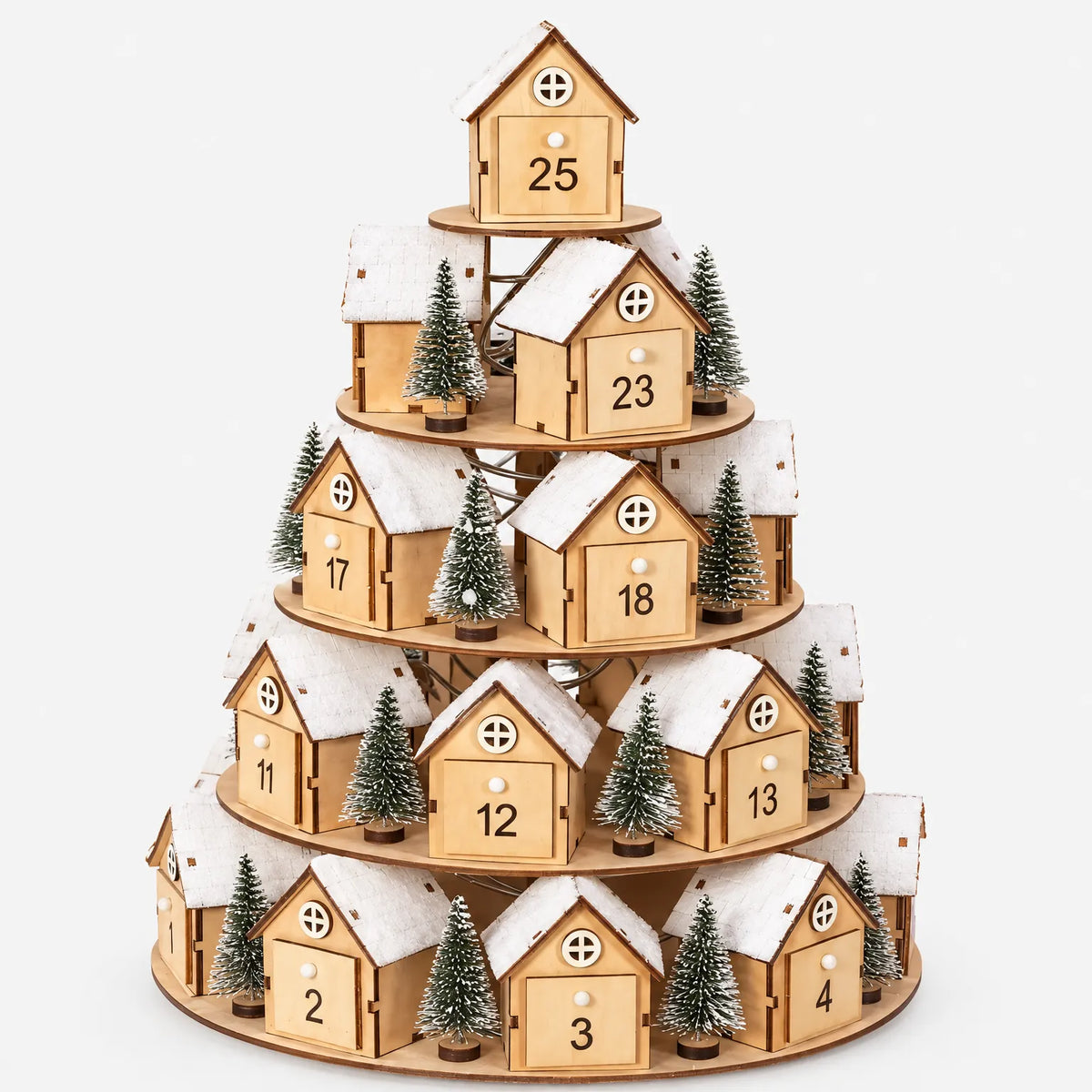 Advent Calendar Wooden 25 Numbered Drawers
