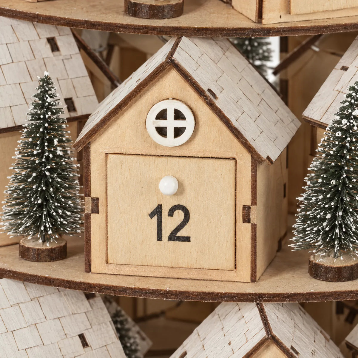 Advent Calendar Wooden 25 Numbered Drawers