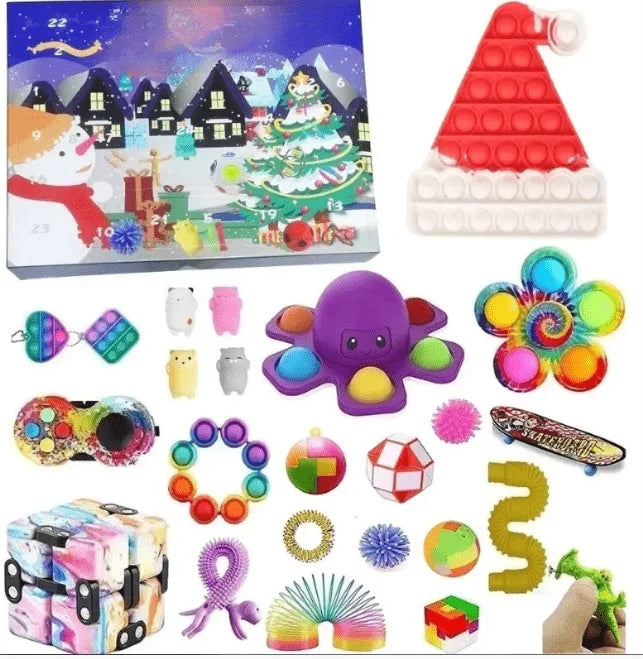 Advent Calendar for Kids Sensory Toys Christmas Theme