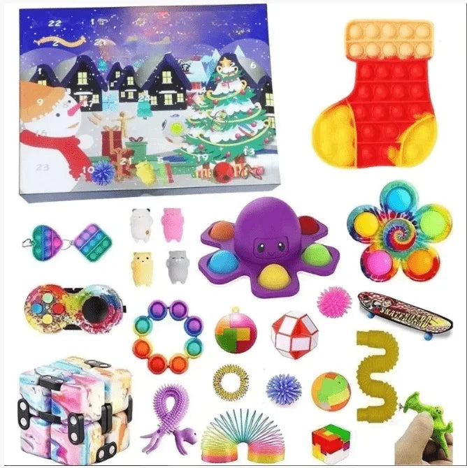 Advent Calendar for Kids Sensory Toys Christmas Theme