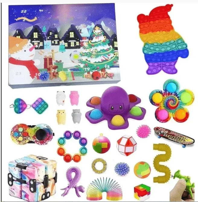 Advent Calendar for Kids Sensory Toys Christmas Theme