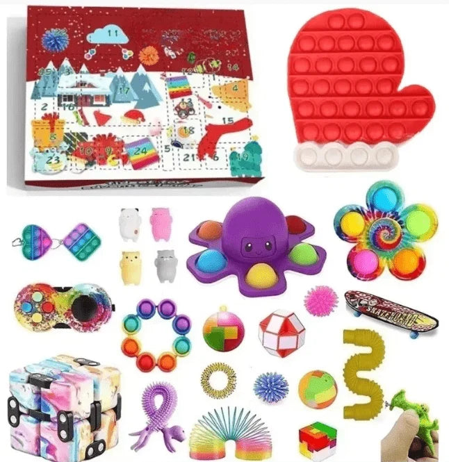 Advent Calendar for Kids Sensory Toys Christmas Theme