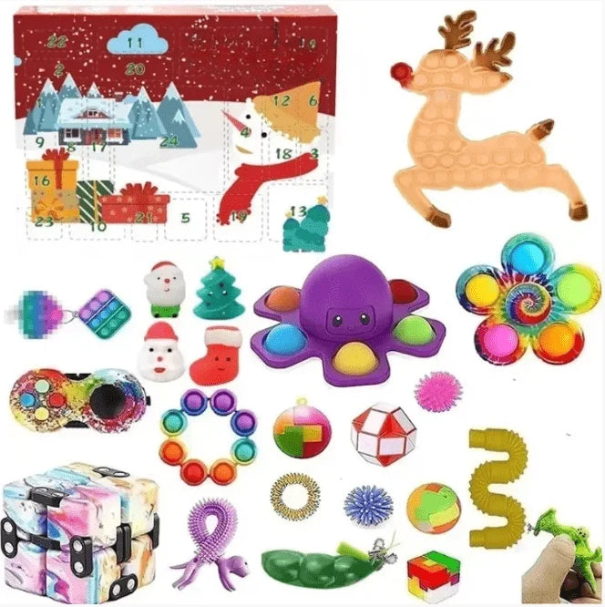 Advent Calendar for Kids Sensory Toys Christmas Theme