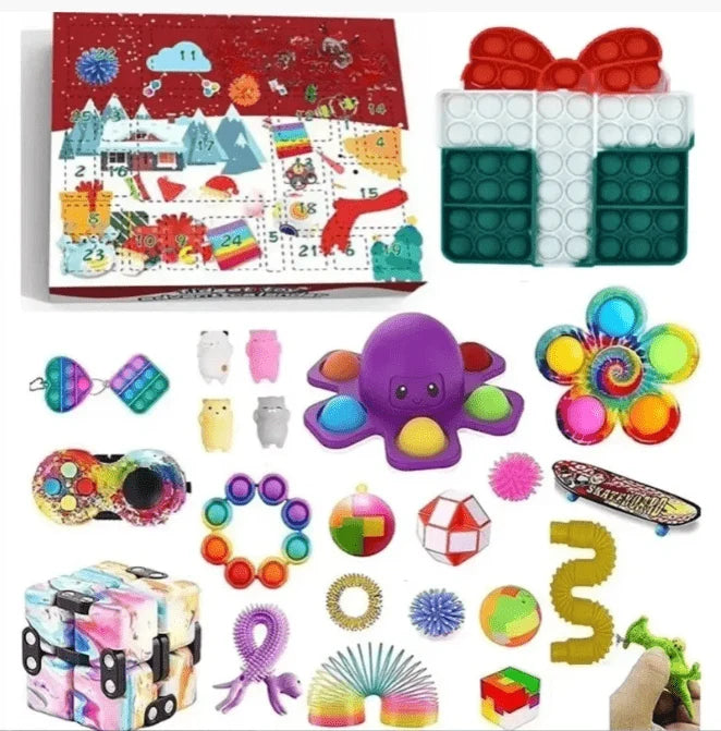 Advent Calendar for Kids Sensory Toys Christmas Theme