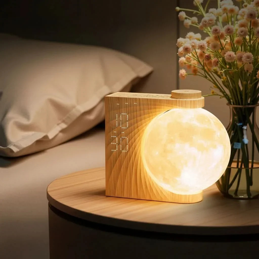 Alarm Clock Sunrise Simulation Relaxing Sleep Sounds Dimmable Display