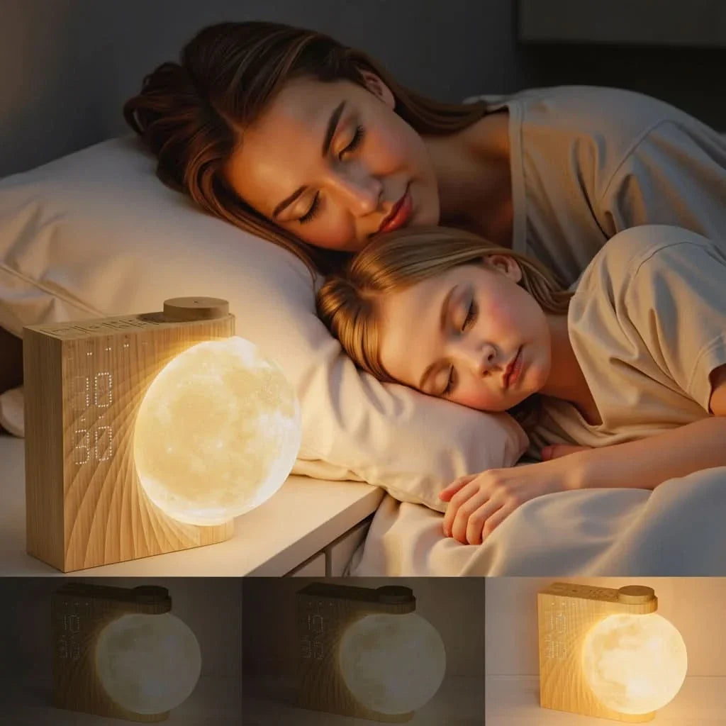 Alarm Clock Sunrise Simulation Relaxing Sleep Sounds Dimmable Display