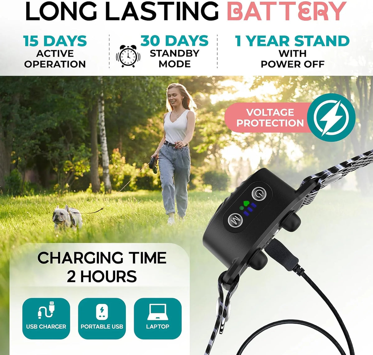Anti-Bark Collar for Small Dogs Sound & Vibration No-Shock