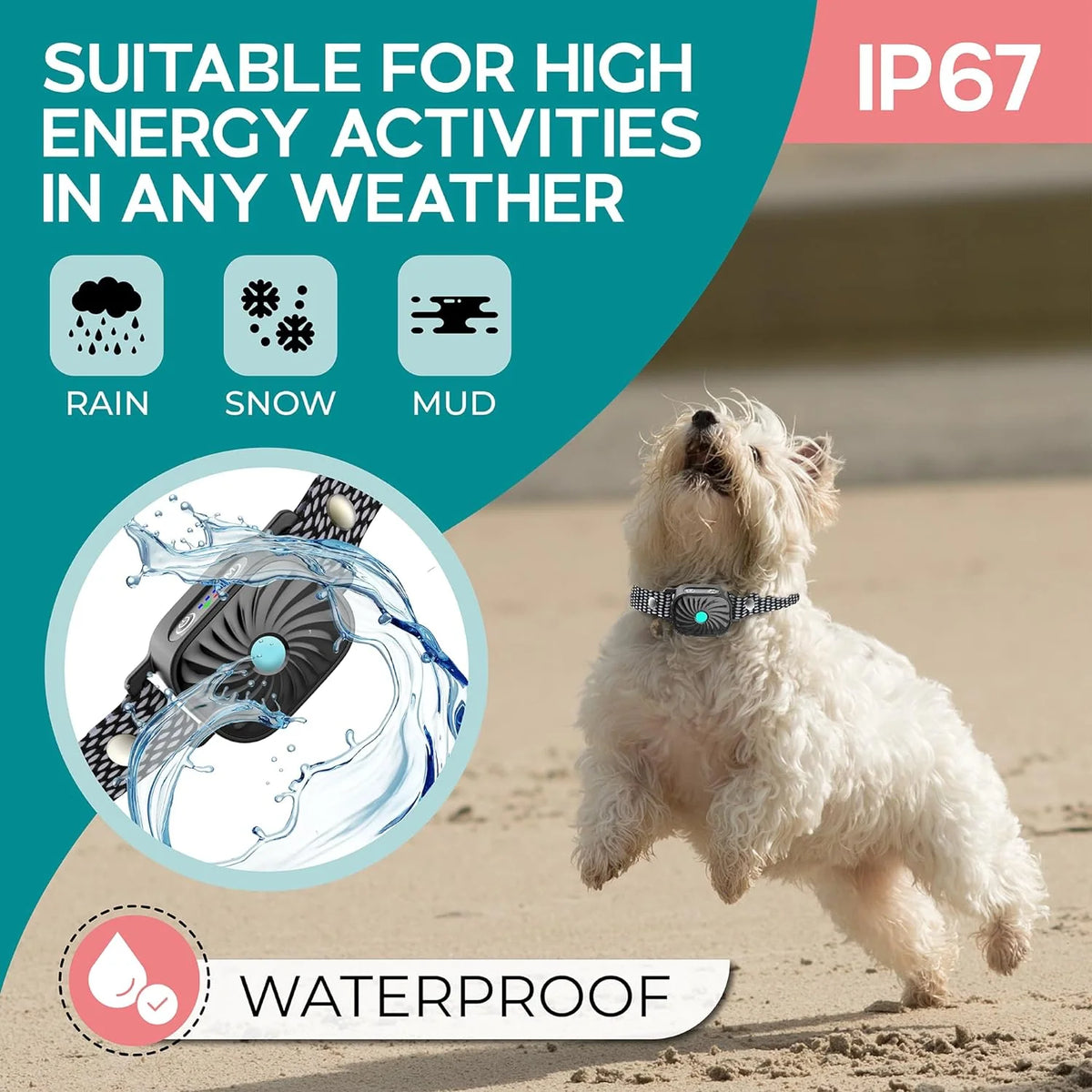 Anti-Bark Collar for Small Dogs Sound & Vibration No-Shock