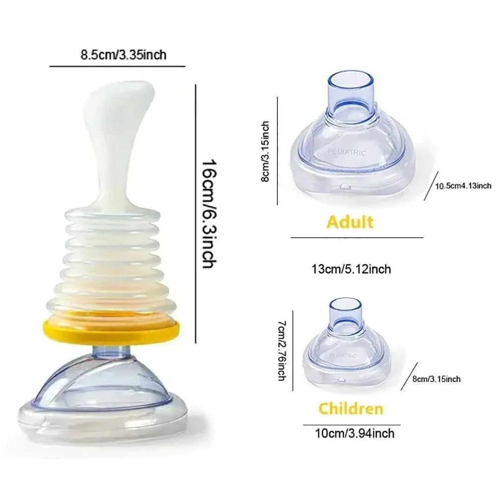 Anti-Choking Suction Device Negative-Pressure Adult & Child Masks