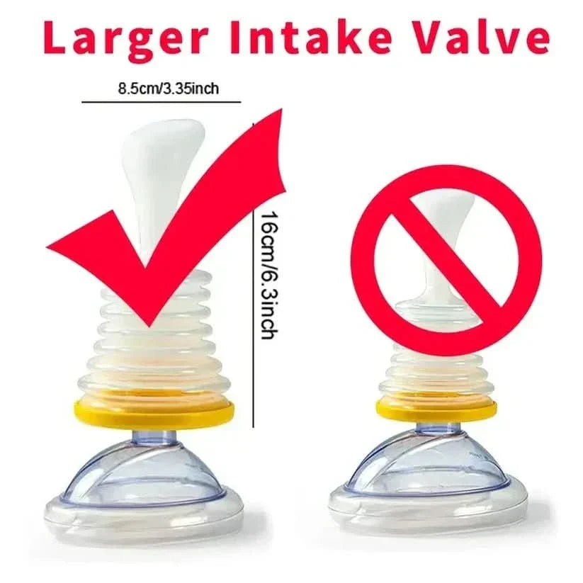 Anti-Choking Suction Device Negative-Pressure Adult & Child Masks