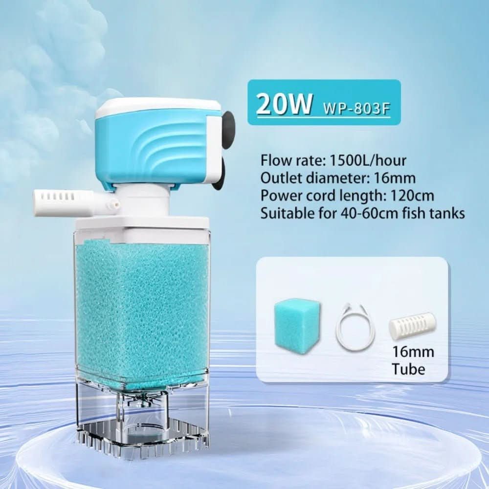 Aquarium Filter 5-in-1 Quiet Adjustable Flow