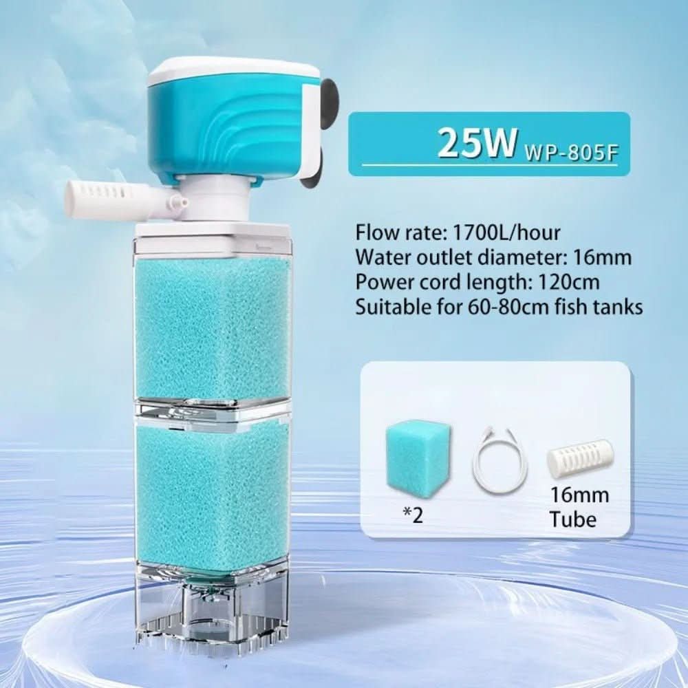 Aquarium Filter 5-in-1 Quiet Adjustable Flow