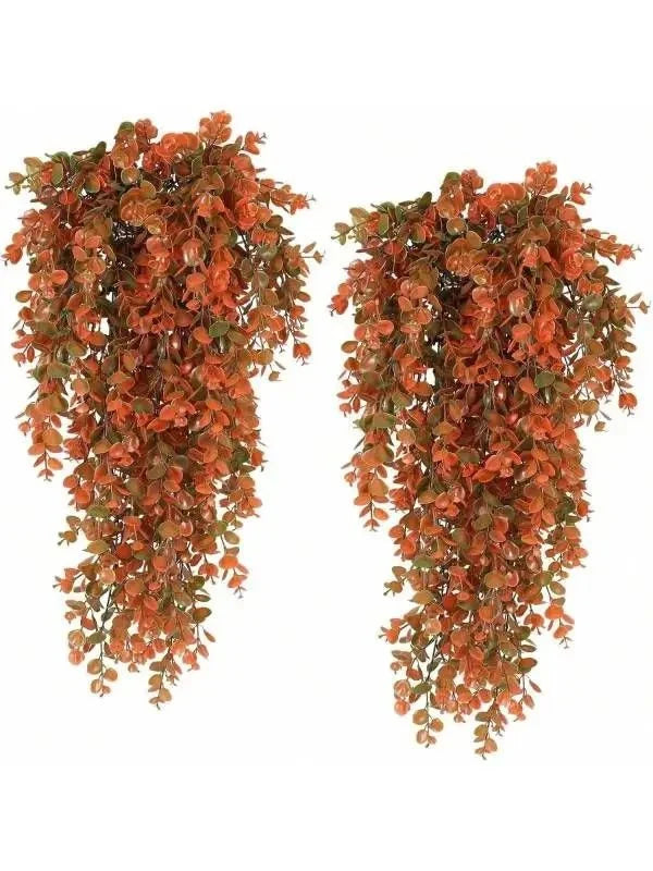 Artificial Hanging Eucalyptus Plant UV-Resistant Set of 2