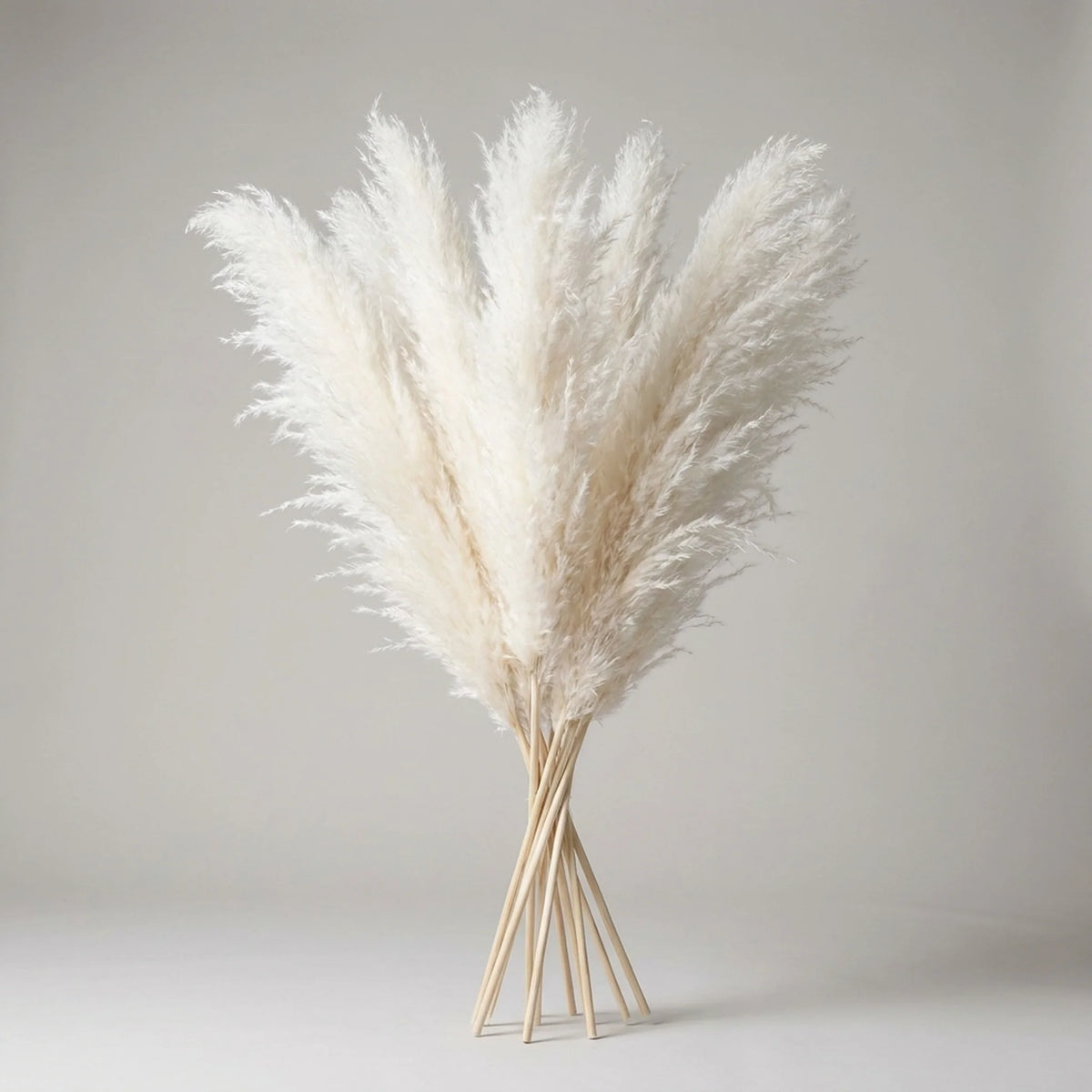 Artificial Pampas Grass Stems Feathery 25.6-Inch Length