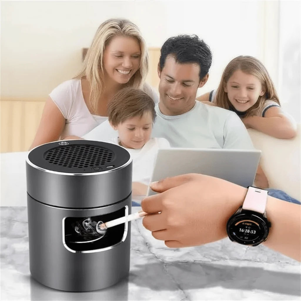 Ashtray USB Rechargeable Activated Carbon Filter & Ionizer