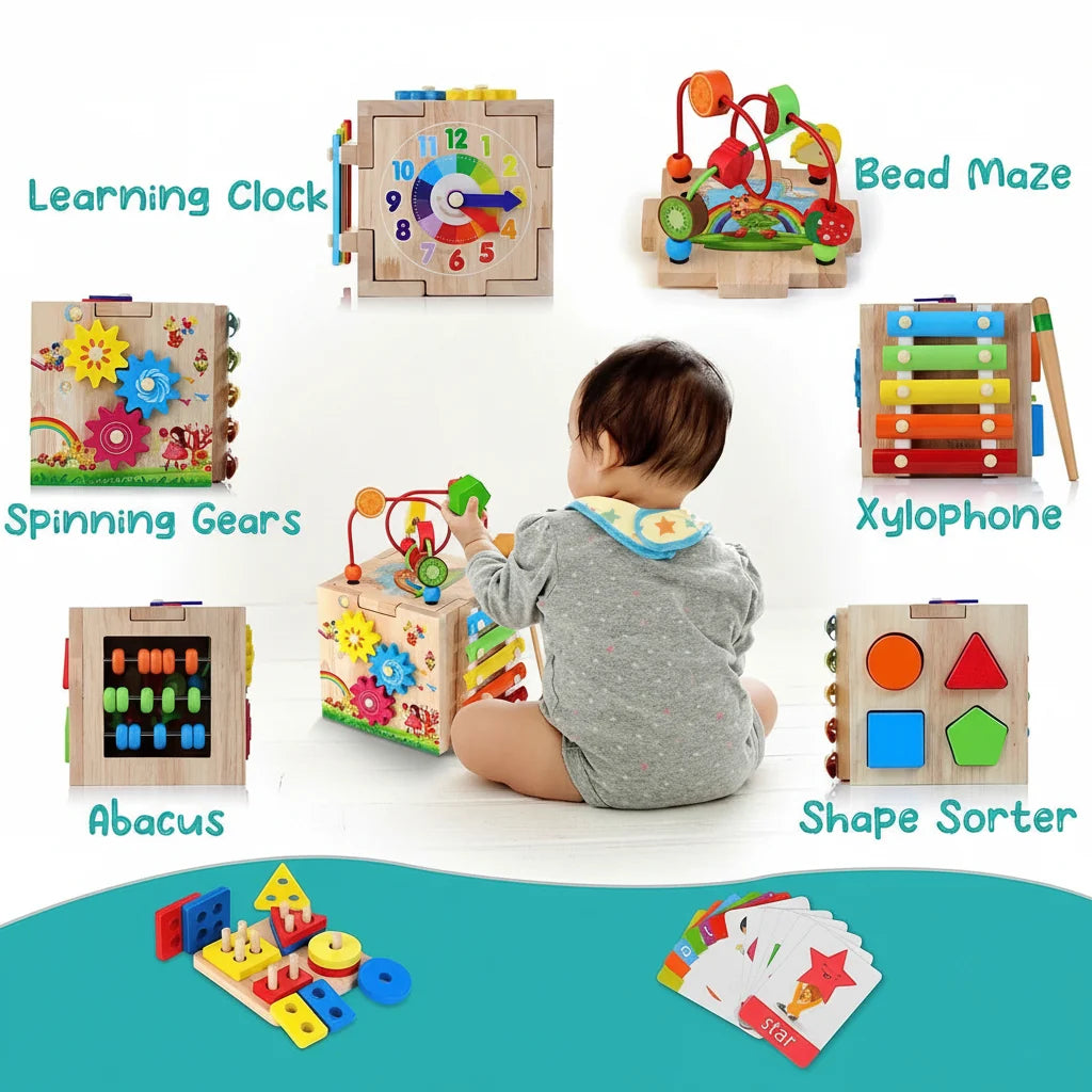 Baby Activity Cube 8 Interactive Activities Integrated Xylophone