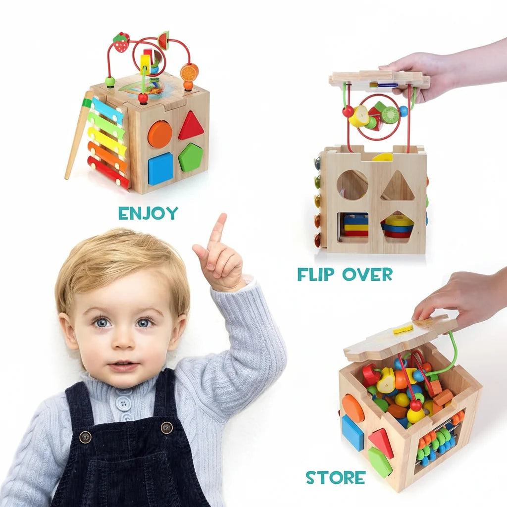 Baby Activity Cube 8 Interactive Activities Integrated Xylophone