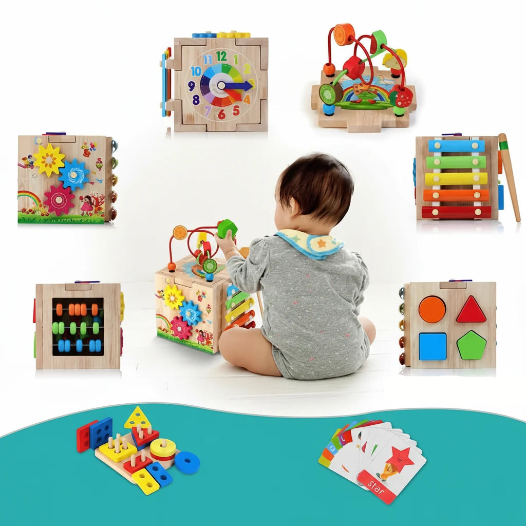 Baby Activity Cube 8 Interactive Activities Integrated Xylophone