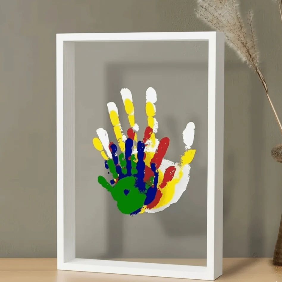 Baby Keepsake Frame Wooden Handprint & Footprint Clay Kit