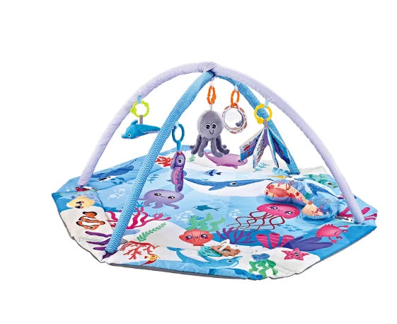 Baby Play Mat 8-in-1 6 Detachable Sensory Toys