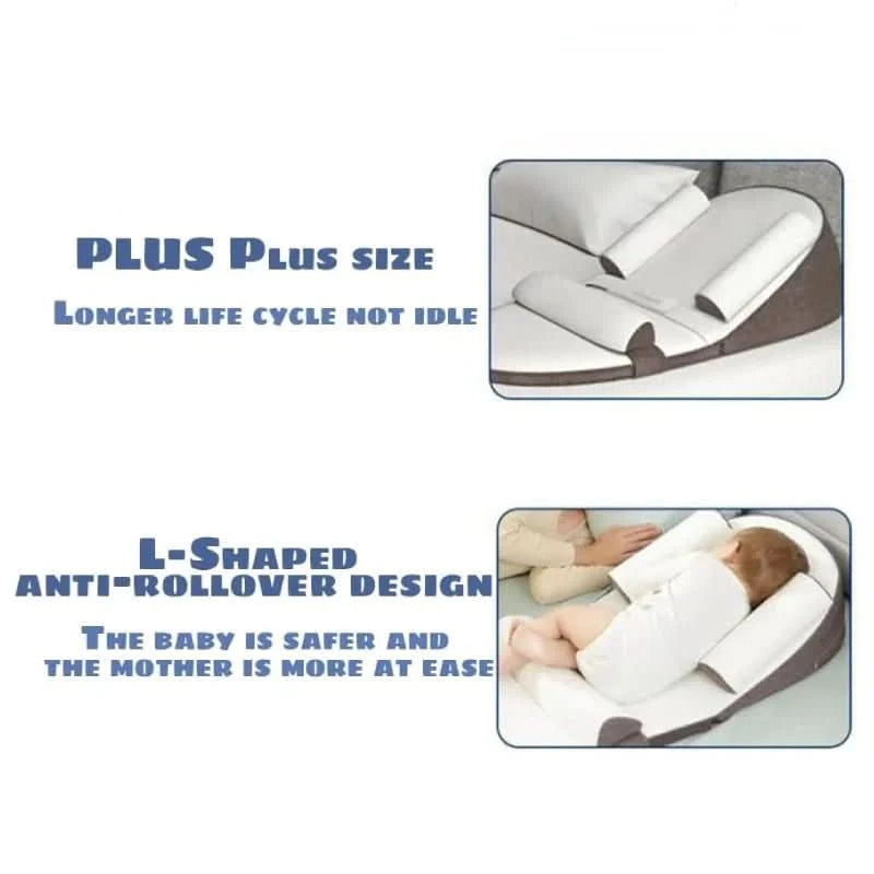 Baby Side-Sleeping Pillow Anti-Reflux Incline Washable Cover