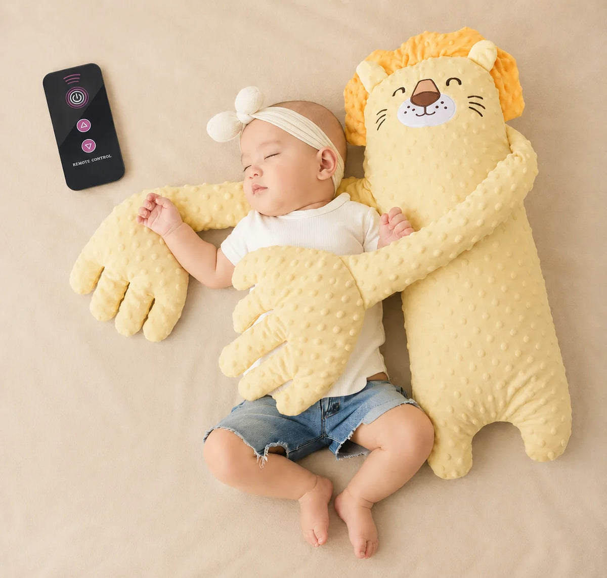 Baby Sleep Plush Toy Rhythmic Tapping USB Rechargeable
