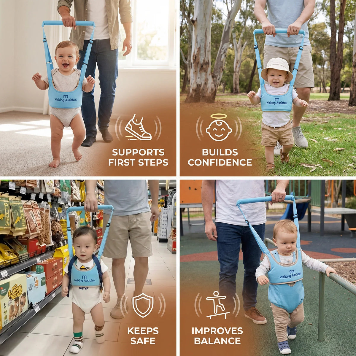 Baby Walking Harness Adjustable Strap Chest Support