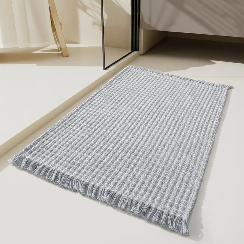 Bath Mat Absorbent Microfiber Non-Slip Machine Washable