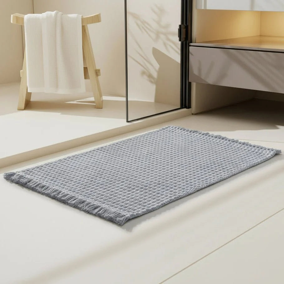 Bath Mat Absorbent Microfiber Non-Slip Machine Washable
