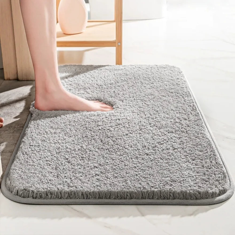 Bath Mat Microfiber Absorbent Non-Slip Machine Washable