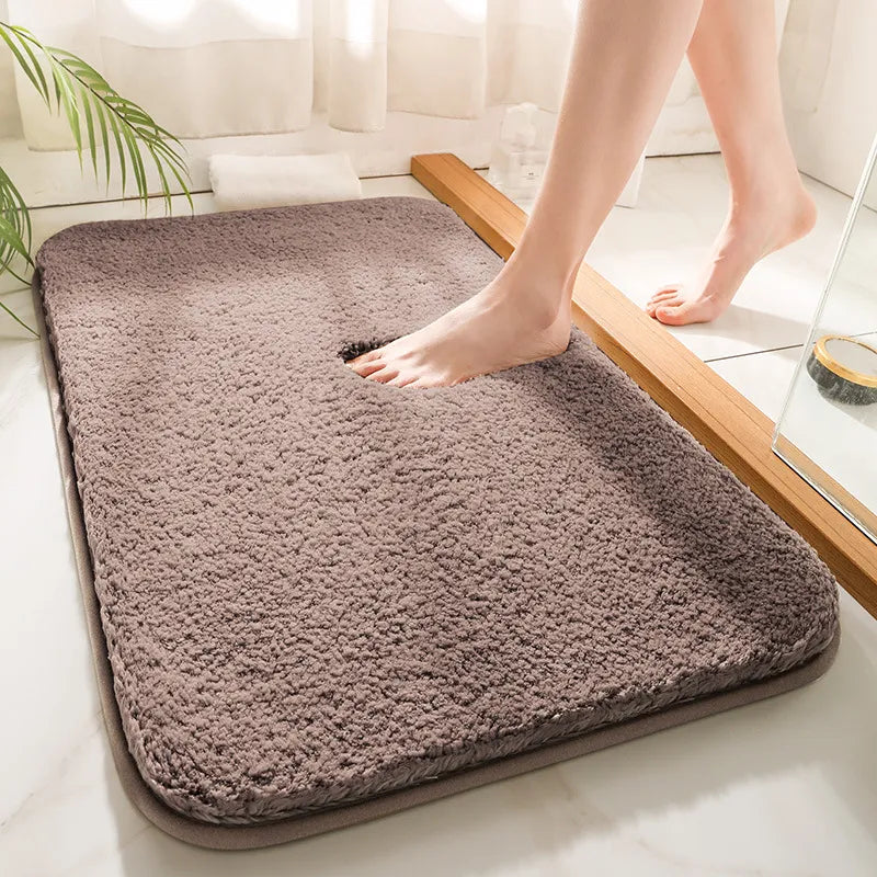 Bath Mat Microfiber Absorbent Non-Slip Machine Washable