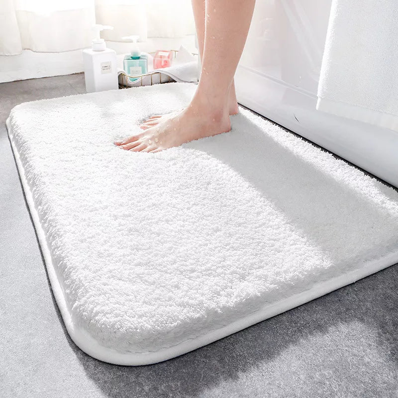 Bath Mat Microfiber Absorbent Non-Slip Machine Washable