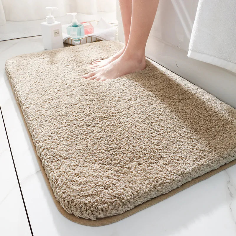 Bath Mat Microfiber Absorbent Non-Slip Machine Washable