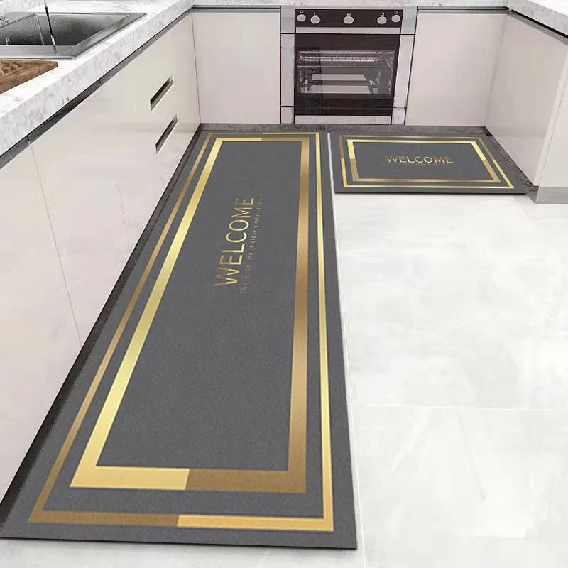 Bath Mat Non-Slip Absorbent Quick-Drying Microfiber Washable