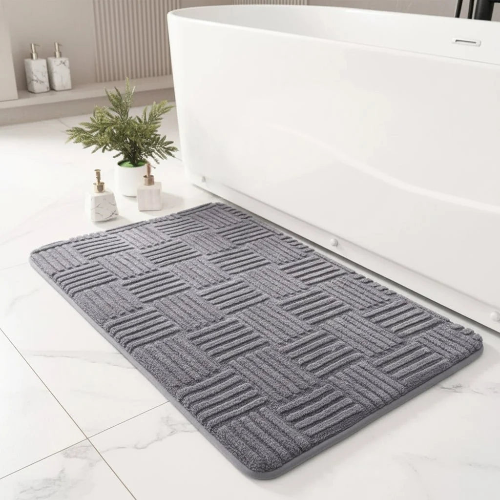 Bath Mat Thick Absorbent Non-Slip Backing