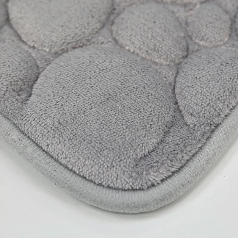 Bathroom Mat Set Absorbent Microfiber 3-Piece Non-Slip Backing