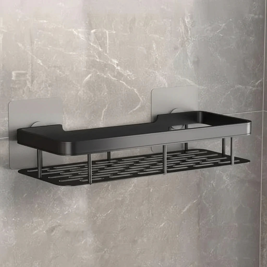 Bathroom Shelf Adhesive Drill-Free Mounting Up to 11 lb Capacity