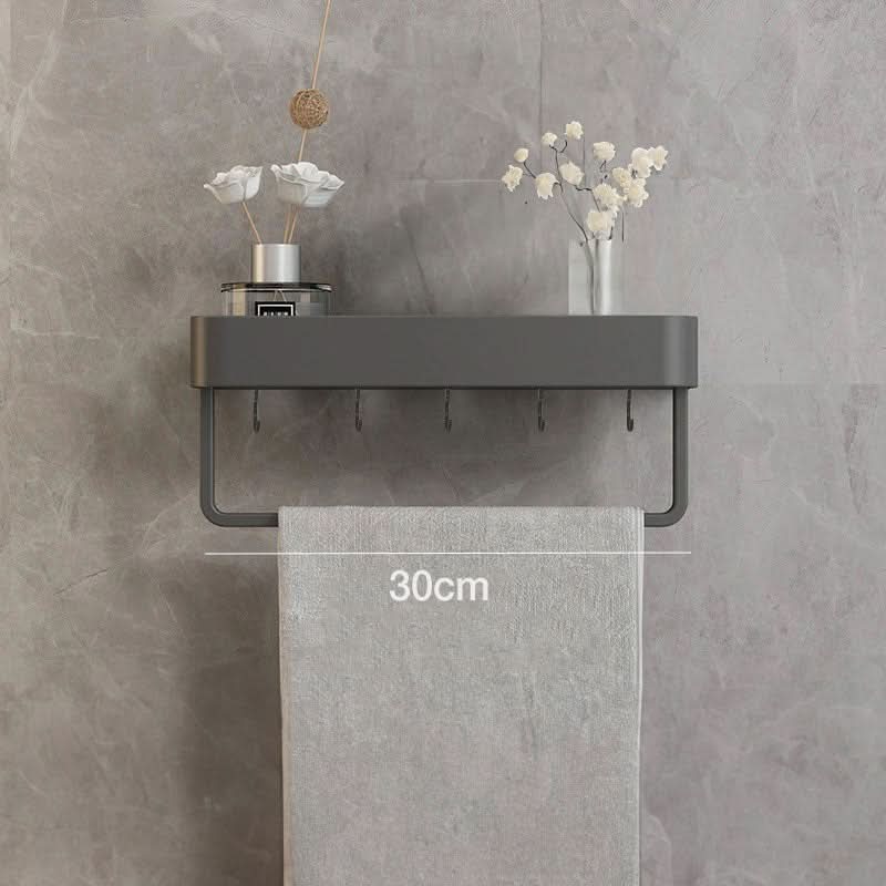 Bathroom Wall Shelf Water-Resistant Drill-Free Installation