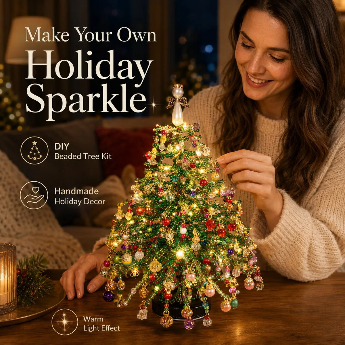 Beading Craft Kit Beginner-Friendly Seasonal Decor