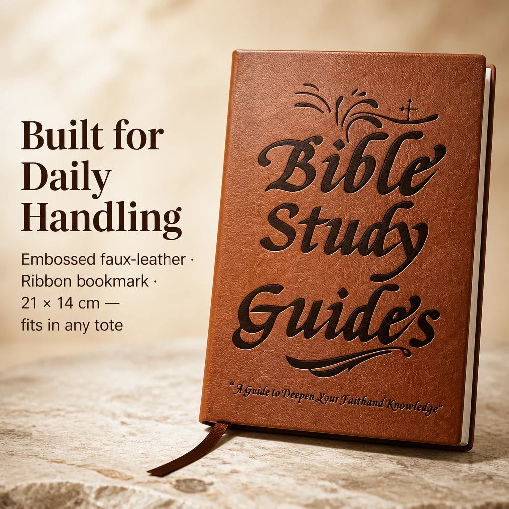 Bible Study Guide Illustrated Faux Leather Hardcover