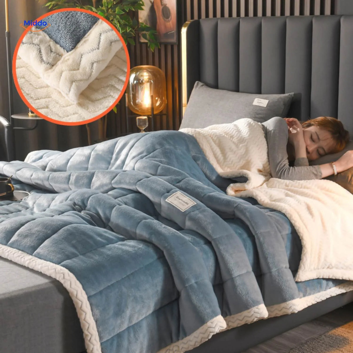 Blanket Double-Layer Fleece & Plush Wool