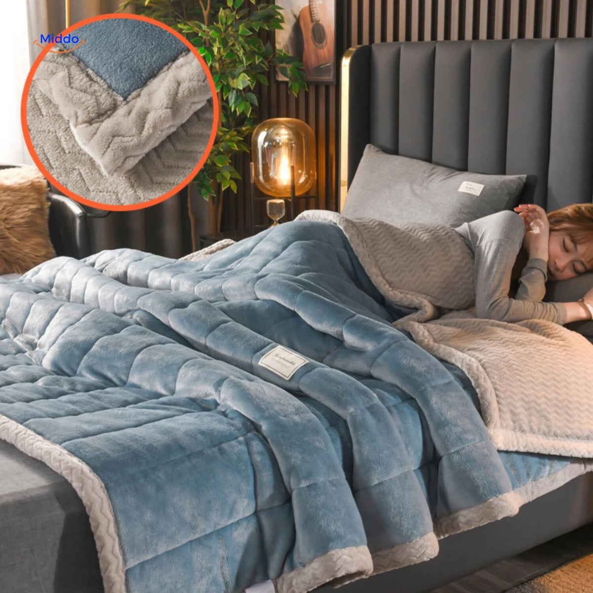 Blanket Double-Layer Fleece & Plush Wool