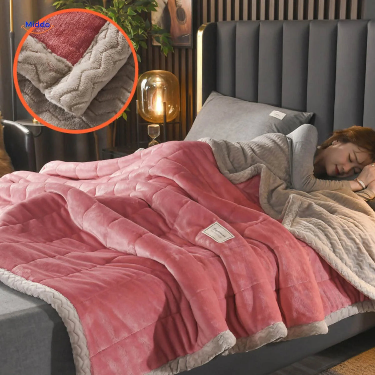 Blanket Double-Layer Fleece & Plush Wool