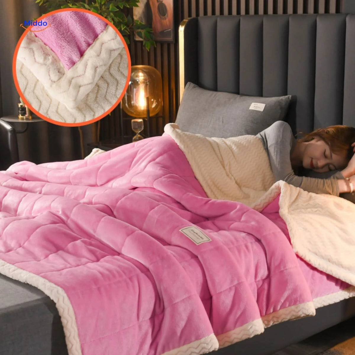 Blanket Double-Layer Fleece & Plush Wool