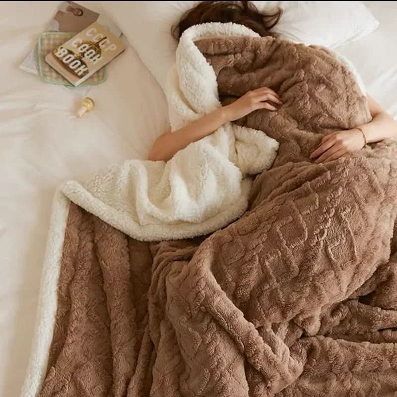 Blanket Double-Sided Lambswool & Flannel Waterproof