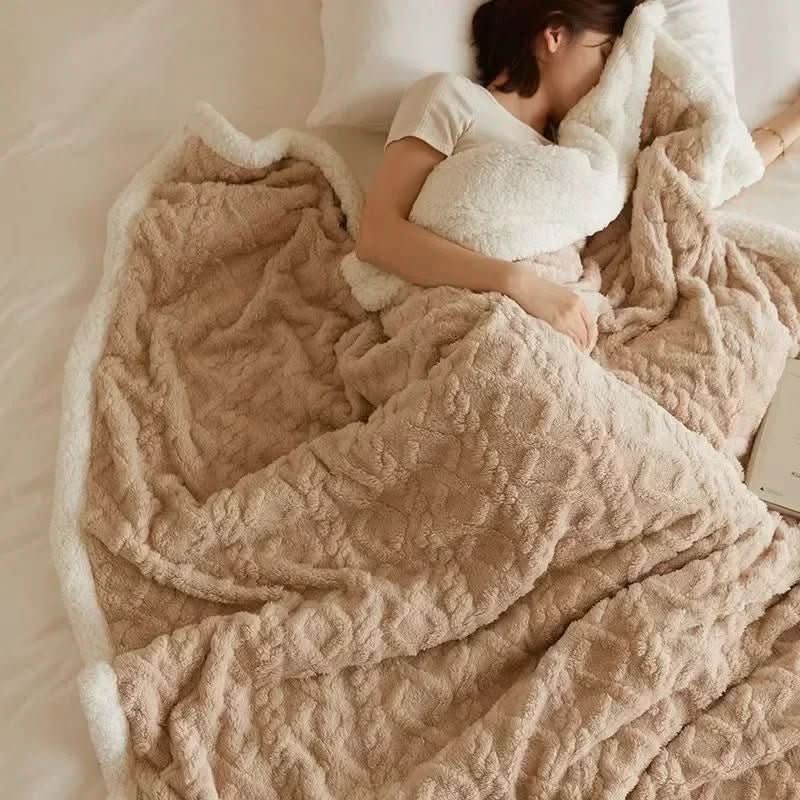 Blanket Double-Sided Lambswool & Flannel Waterproof