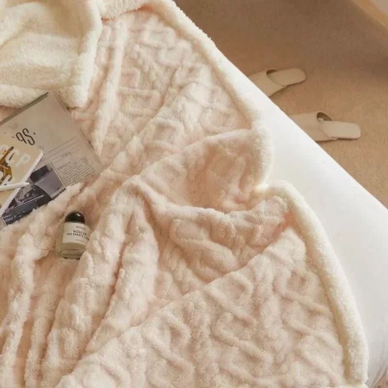 Blanket Double-Sided Lambswool & Flannel Waterproof